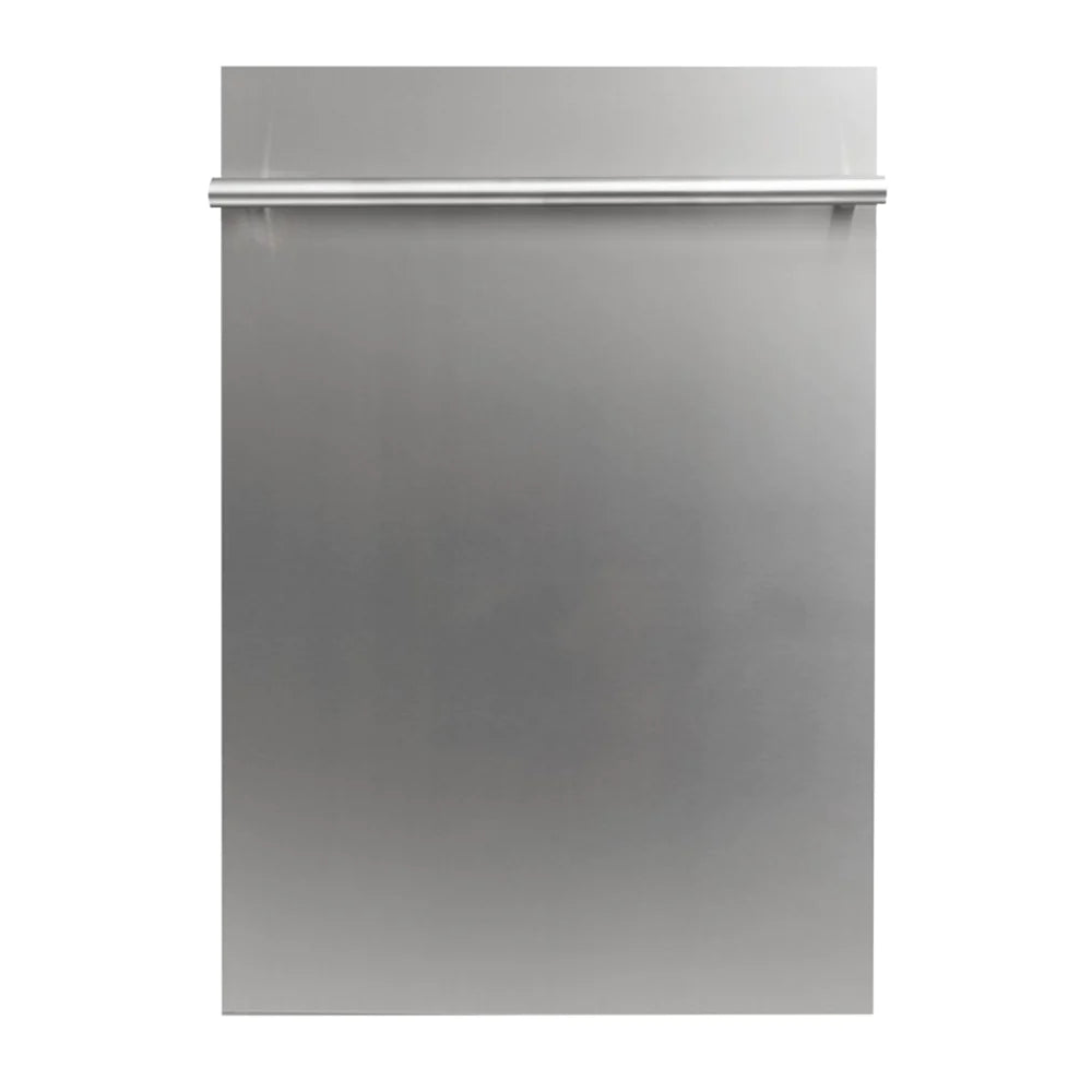 ZLINE 18 in. Compact Stainless Steel Top Control Dishwasher with Stainless Steel Tub and Modern Style Handle, 52dBa