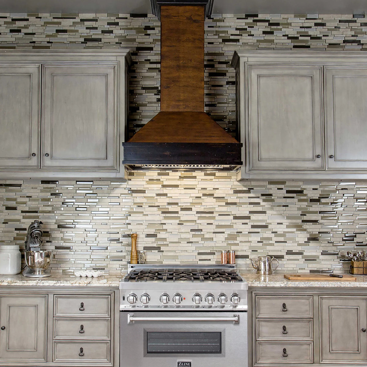 ZLINE - 36&quot; 4.6 cu. ft. Dual Fuel Range with Gas Stove and Electric Oven in Fingerprint Resistant Stainless Steel (RA-SN-36)