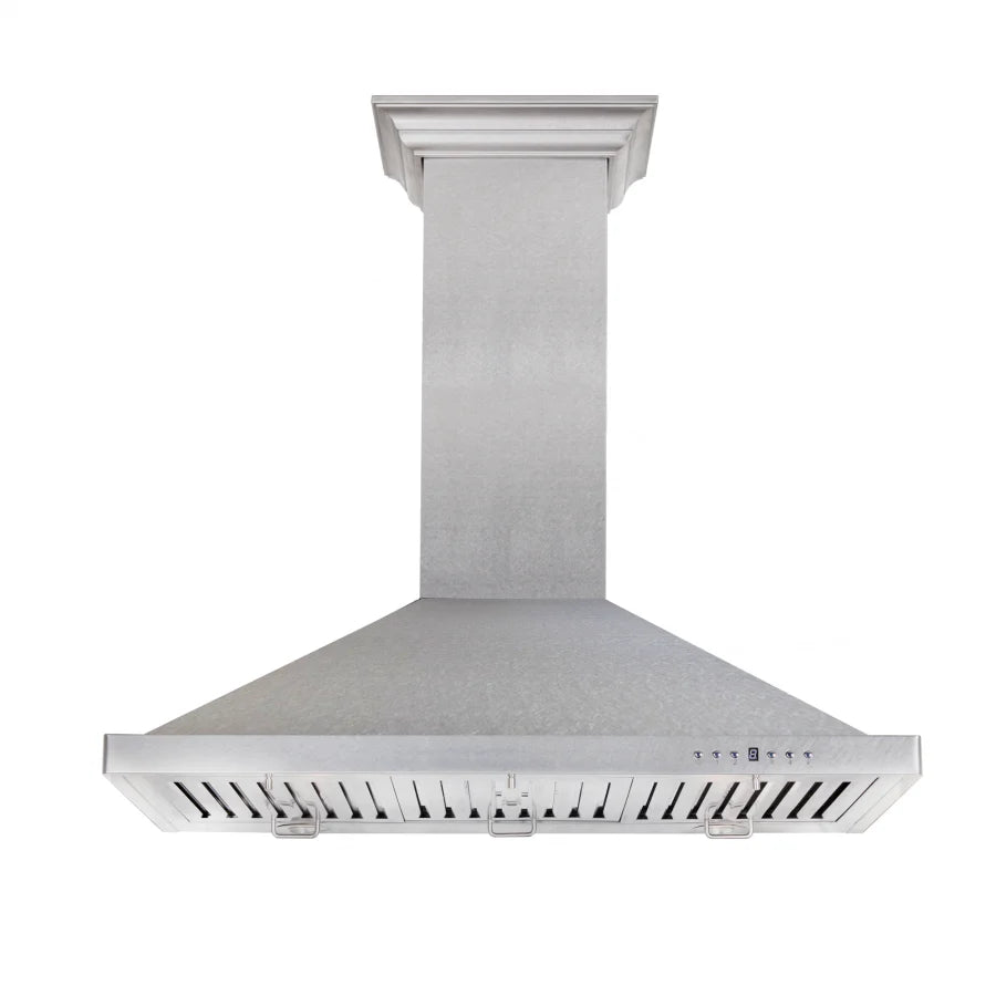 ZLINE - 36 in. Designer Series Satin Stainless Steel Convertible Vent Wall Mount Range Hood (8KBS-36)