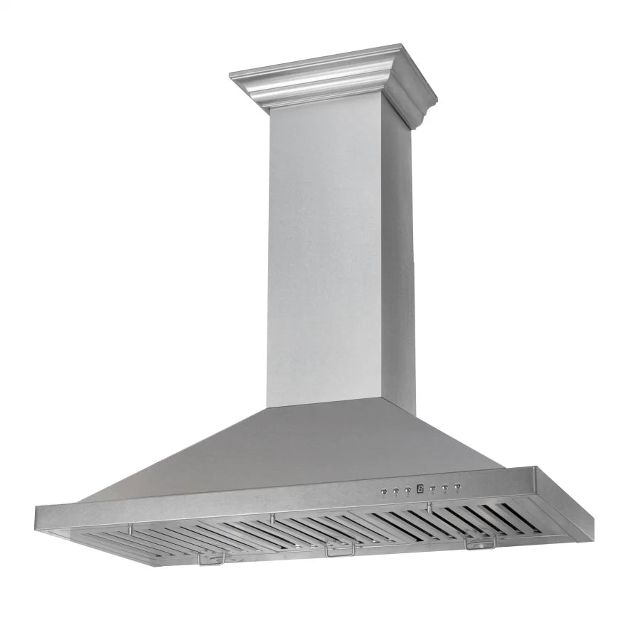 ZLINE - 36 in. Designer Series Satin Stainless Steel Convertible Vent Wall Mount Range Hood (8KBS-36)