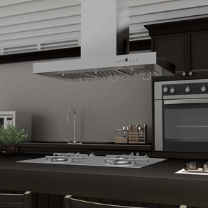 ZLINE - 36" Convertible Vent Island Mount Range Hood in Stainless Steel (KE2i-36)