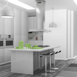 ZLINE - 36" Convertible Vent Island Mount Range Hood in Stainless Steel (KE2i-36)