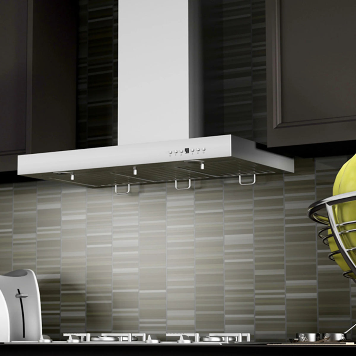 ZLINE - 30&quot; Convertible Vent Wall Mount Range Hood in Stainless Steel with Crown Molding (KECRN-30)