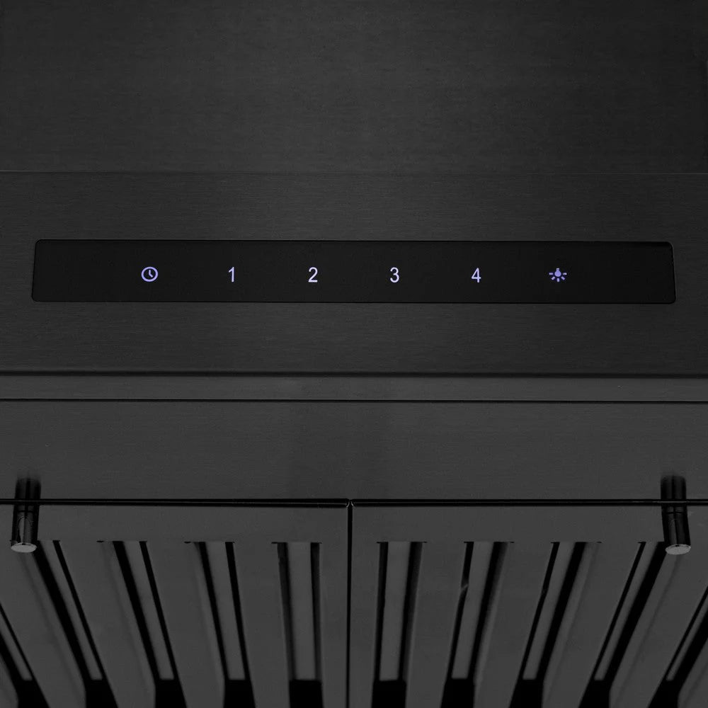 ZLINE - 36&quot; Convertible Vent Wall Mount Range Hood in Black Stainless Steel (BSKEN-36)