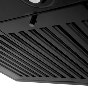 ZLINE - 36" Convertible Vent Wall Mount Range Hood in Black Stainless Steel (BSKEN-36)