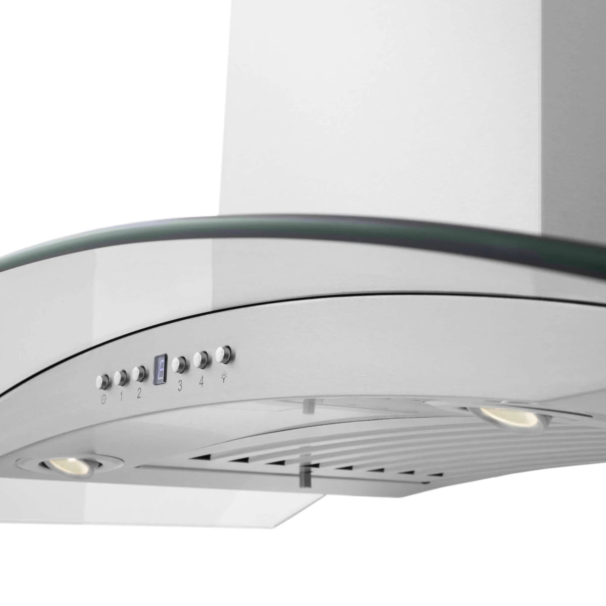 ZLINE - 48&quot; Convertible Vent Convertible Vent Wall Mount Range Hood in Stainless Steel &amp; Glass (KN4-48)