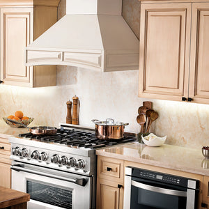 ZLINE - 30" Convertible Vent Wooden Wall Mount Range Hood in Cottage White (321TT-30)