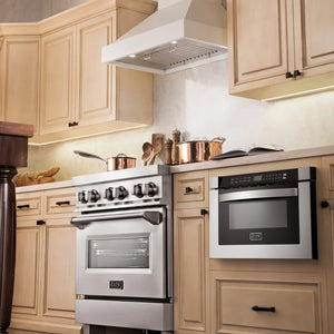 ZLINE - 30" Ducted Wooden Wall Mount Range Hood in Cottage White (KBTT)