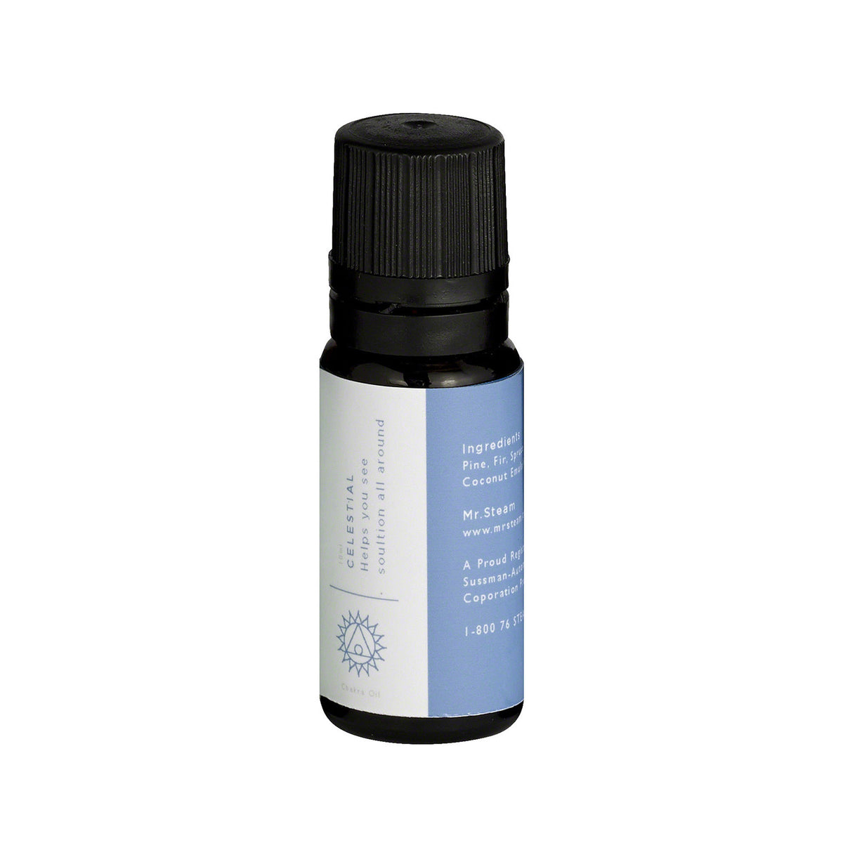 MrSteam - Celestial Blue Chakra Aroma Oil in 10 mL Bottle