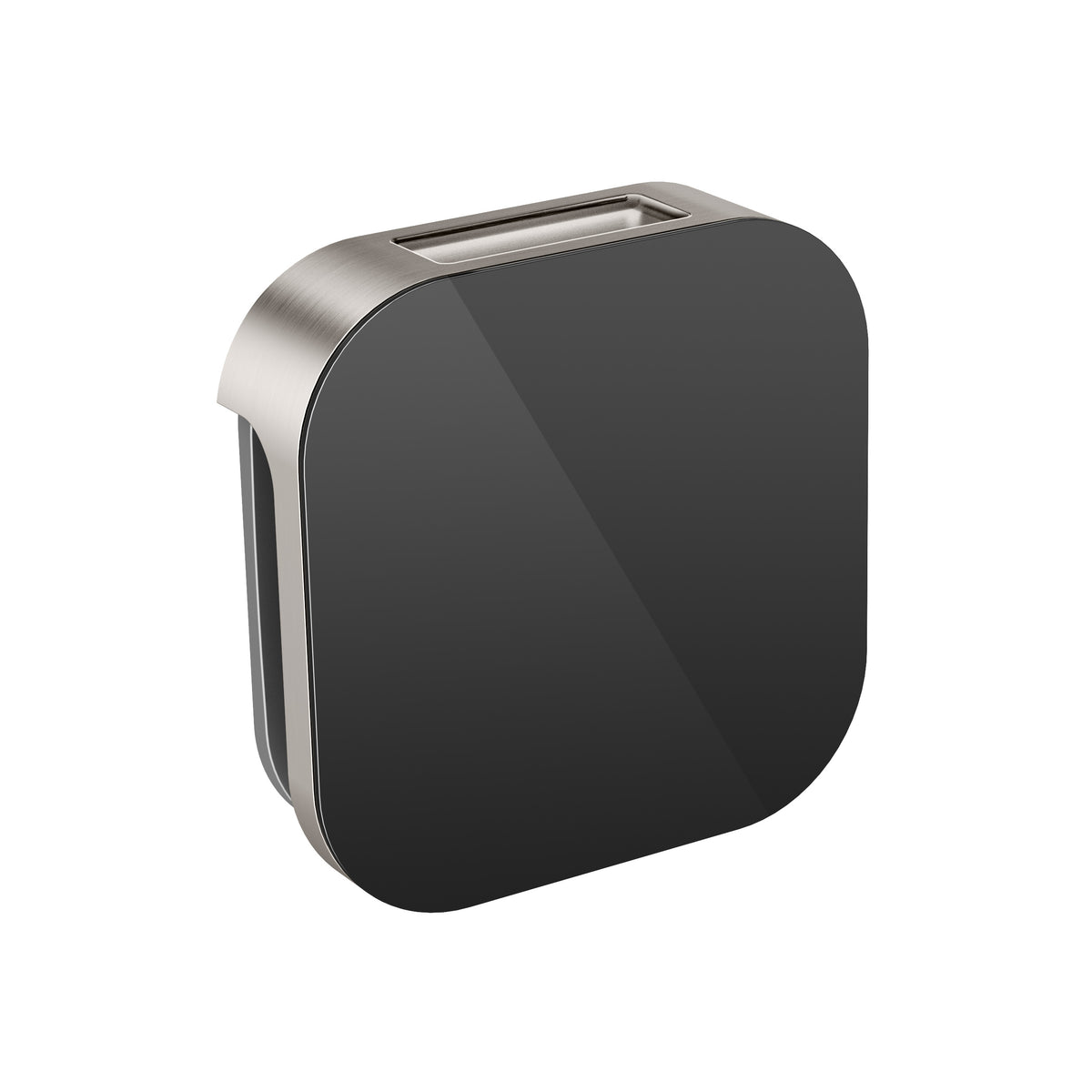 MrSteam - Aroma Glass 3 in. W. Steamhead with AromaTherapy Reservoir in Black Brushed Nickel