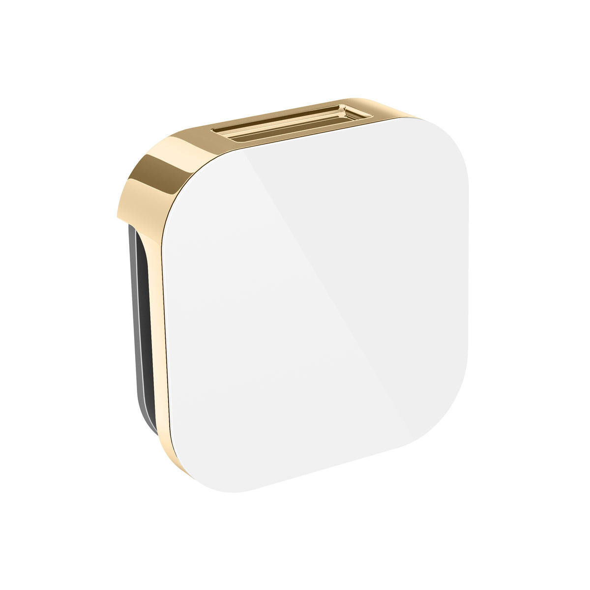 MrSteam - Aroma Glass 3 in. W. Steamhead with AromaTherapy Reservoir in White Polished Brass