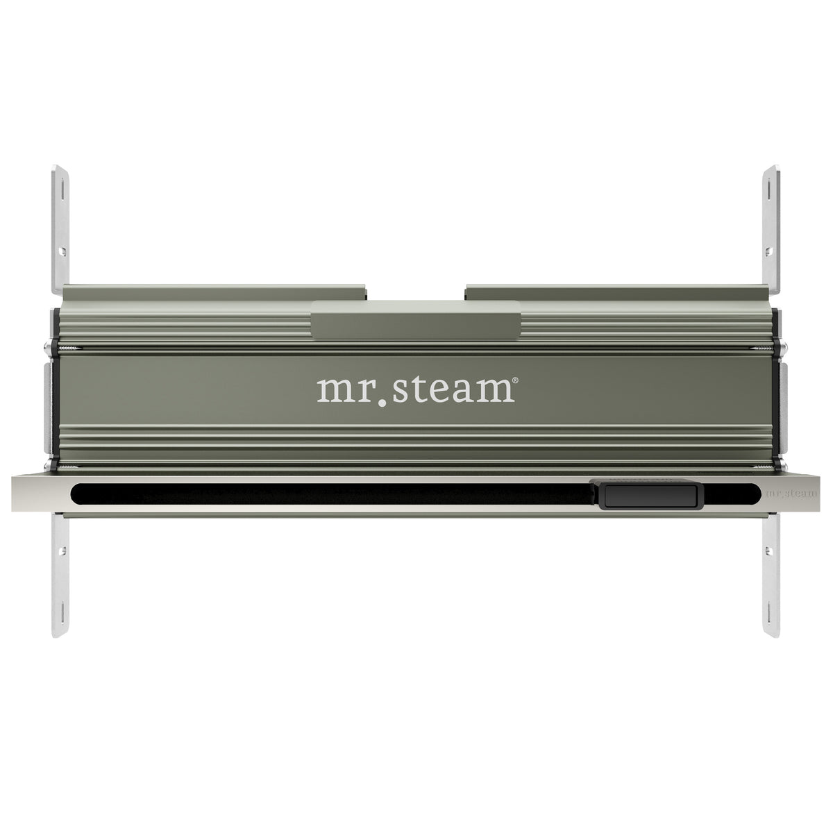 MrSteam - Linear 16 in. W. Steamhead with AromaTherapy Reservoir in Polished Nickel