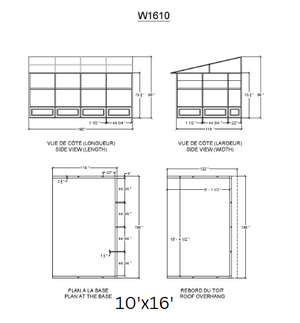 Gazebo Penguin - Florence Slate Wall Mounted Solarium Polycarbonate Roof