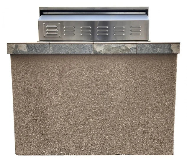 KoKoMo - Panama 4&#39; BBQ Island with 4 Burner Built In BBQ Grill