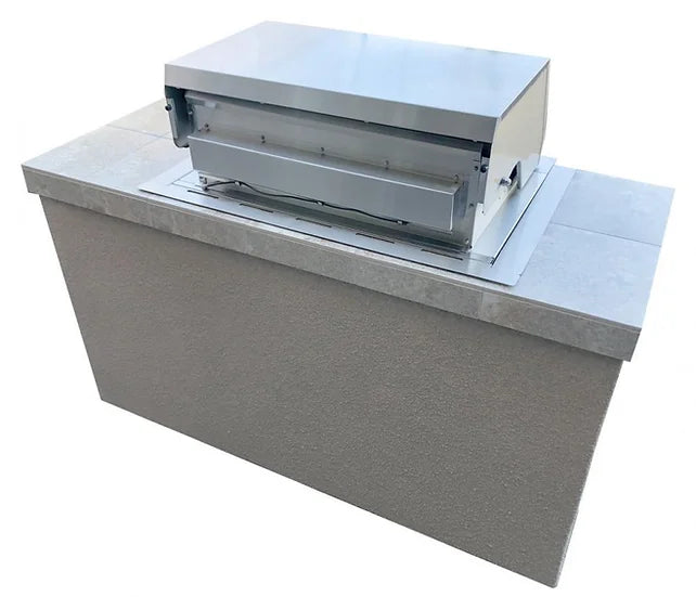 KoKoMo - Cayman 5&#39; BBQ Island with 4 Burner Built In BBQ Grill