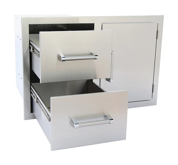 KoKoMo - Outdoor Kitchen Two Drawer &amp; One Door Combo