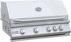 KoKoMo - Aruba BBQ Island with Built In BBQ Grill Side Burner and Refrigerator