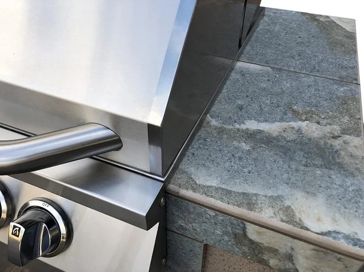 KoKoMo - Panama 4&#39; BBQ Island with 4 Burner Built In BBQ Grill