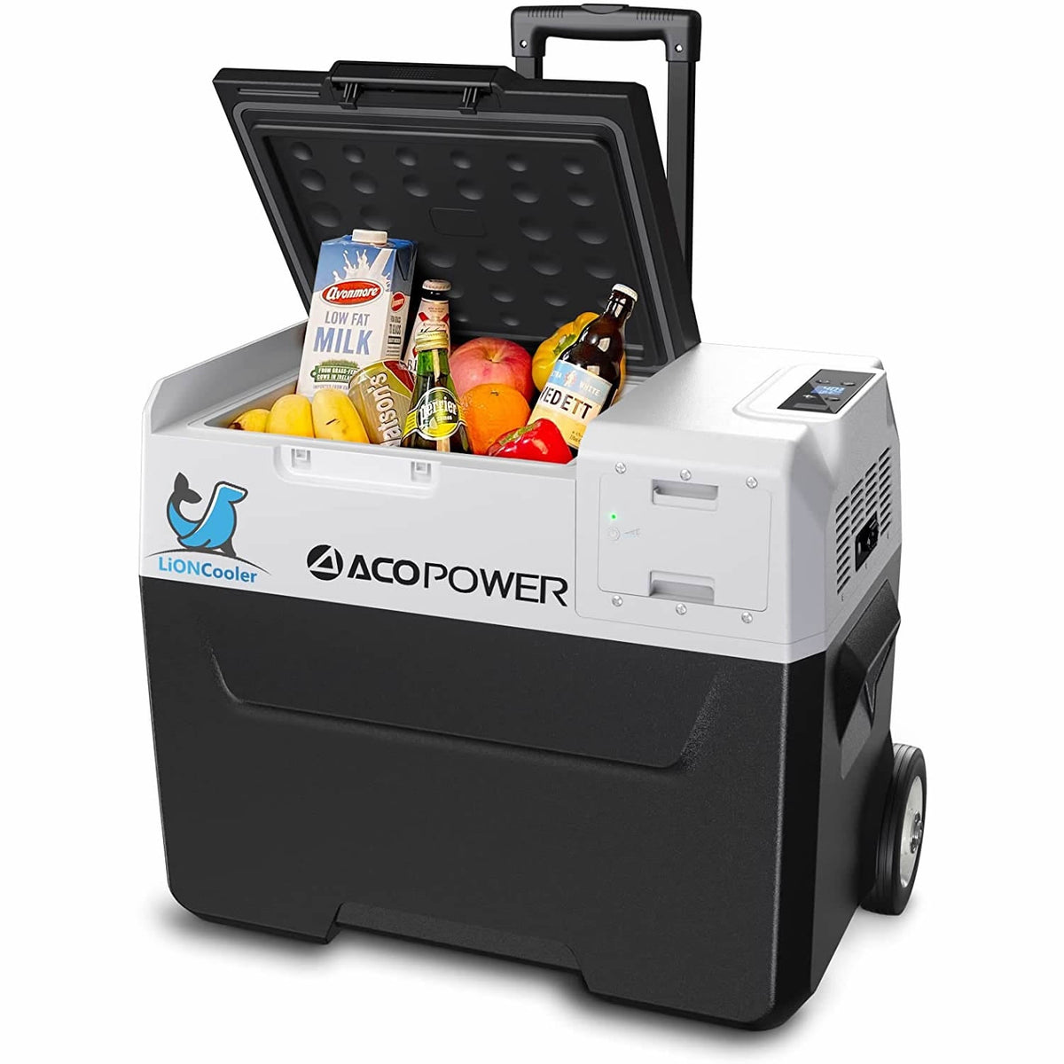 ACOPOWER - LiONCooler Combo, X40A Portable Solar Fridge/Freezer (42 Quarts) and 90W Solar Panel