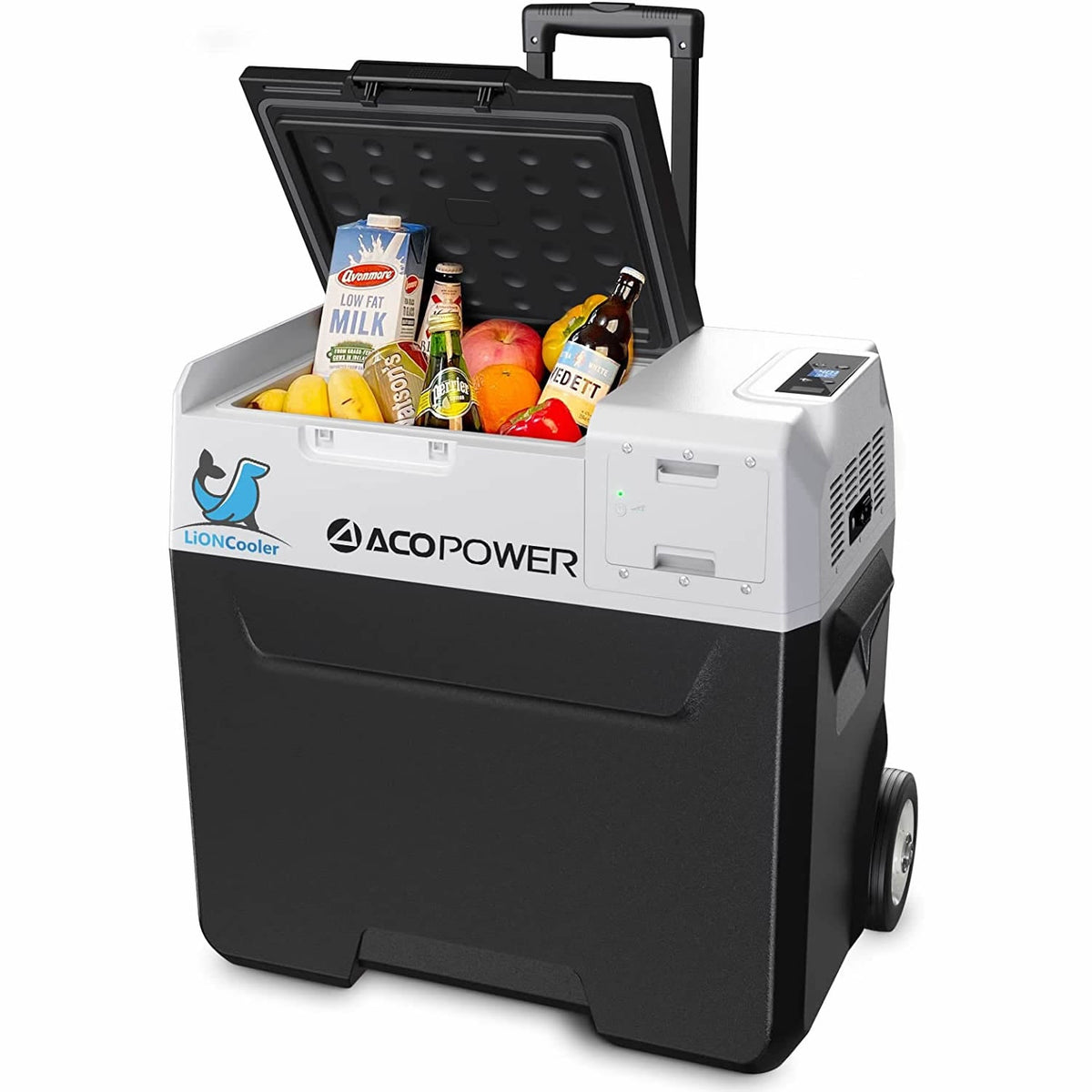 ACOPOWER - LionCooler X50A Combo, Portable Solar Freezer (52 Quart Capacity) &amp; Extra Backup 173Wh Battery