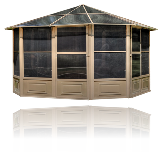 Gazebo Penguin - Florence Sand Solarium Polycarbonate Roof