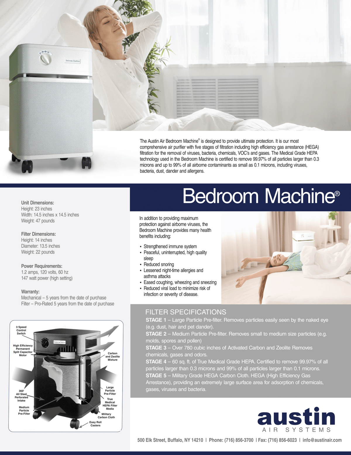 Austin Air - HealthMate Bedroom Air Purifier