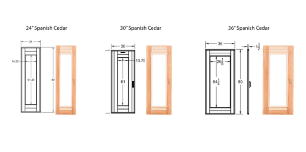 Scandia MFG - Cedar Sauna Door