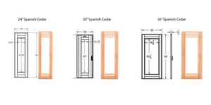 Scandia MFG - Cedar Sauna Door
