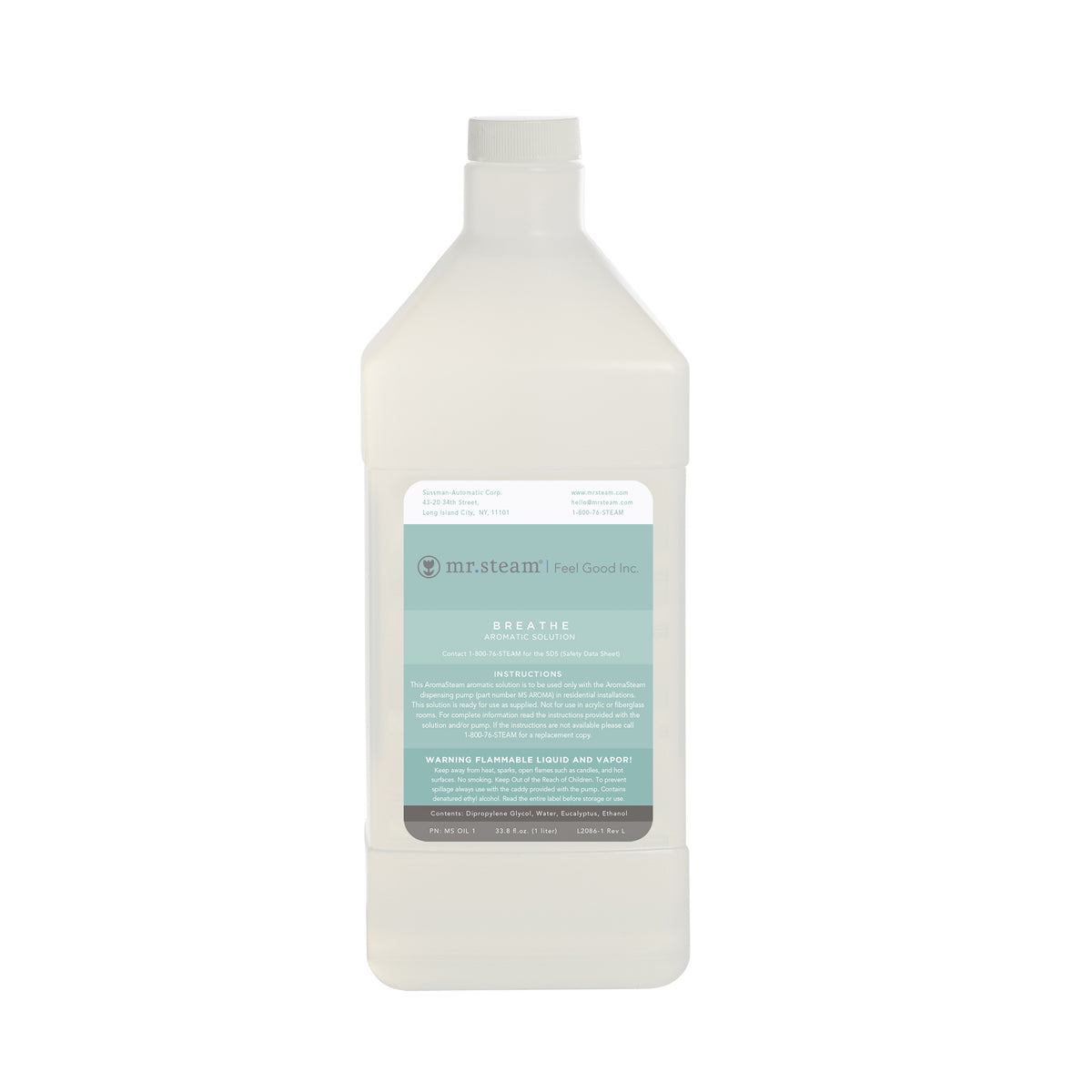 MrSteam - Breathe Essential Aroma Oil in 1 Liter Gallon