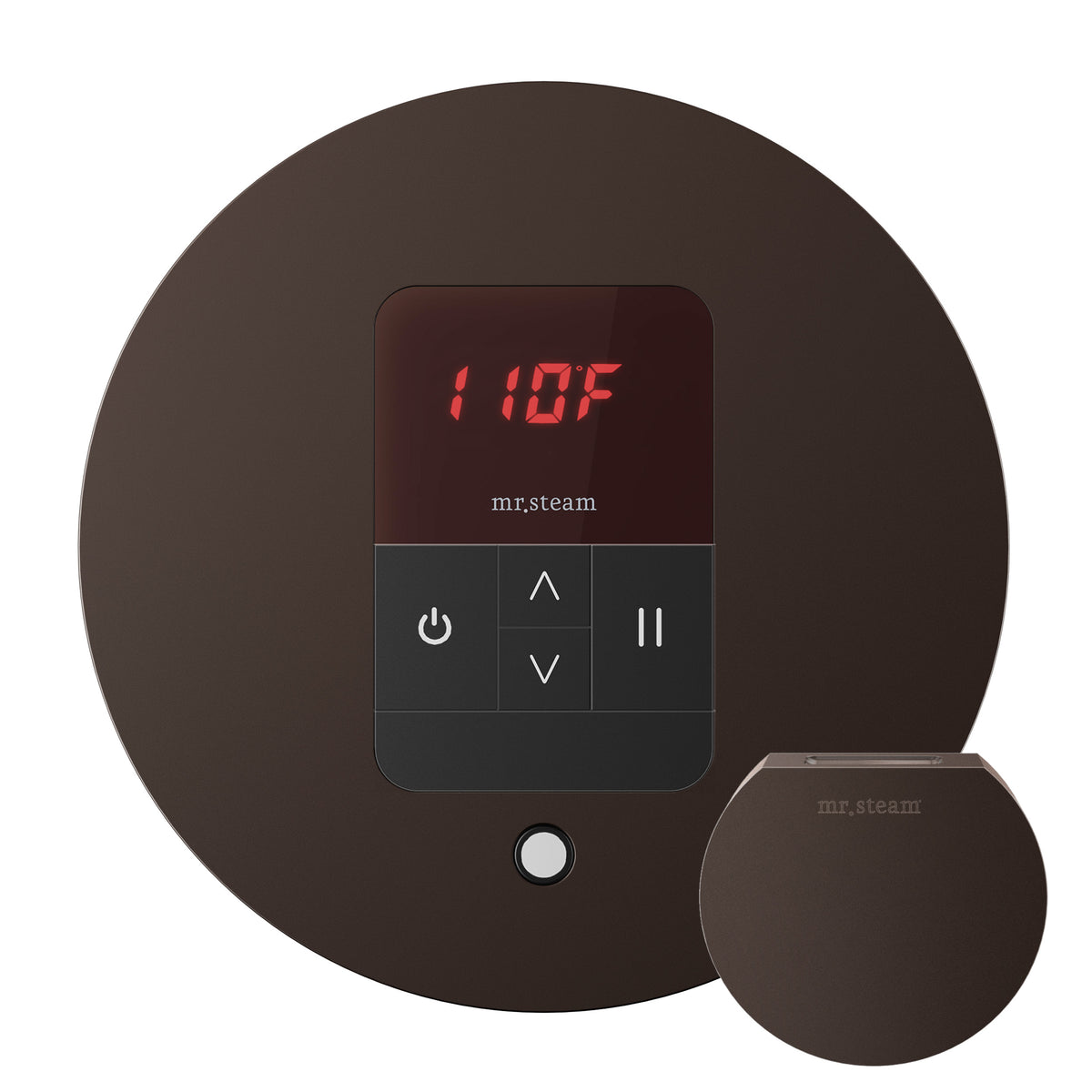 MrSteam - iTempo Steam Shower Control and Aroma Designer SteamHead in Round Oil Rubbed Bronze