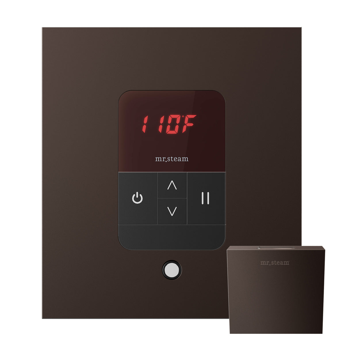 MrSteam - iTempo Steam Shower Control and Aroma Designer SteamHead in Square Oil Rubbed Bronze