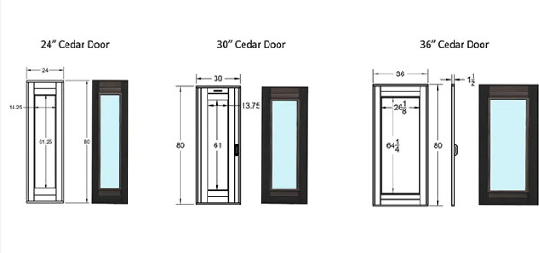 Scandia MFG - Sauna Door Hand Finished