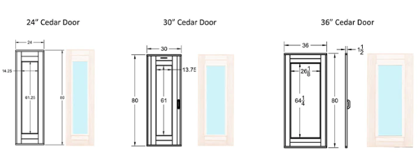 Scandia MFG - Sauna Door Hand Finished