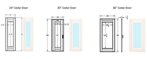 Scandia MFG - Sauna Door Hand Finished