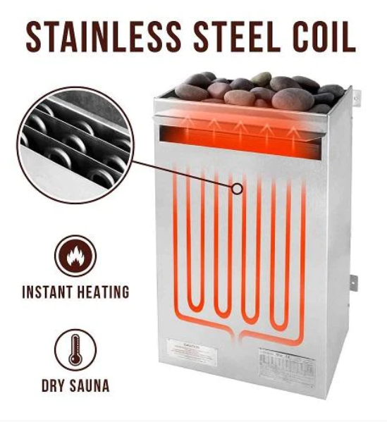 Scandia MFG - Electric Ultra Sauna Heater - Medium (6.0KW-9.0KW)