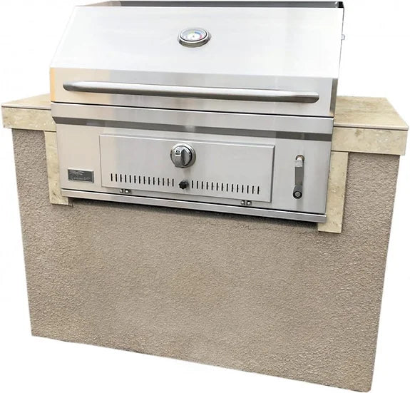 KoKoMo - St. Martin 4&#39; Charcoal Built In BBQ Island
